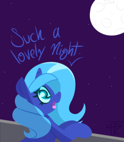 wildberry-poptart:  It seems the moon is out tonight.   =3