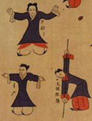 The Guiding and Pulling Chart, Changsha Kingdom, ca. 160 BCEThe chart is painted on wilk and was exc