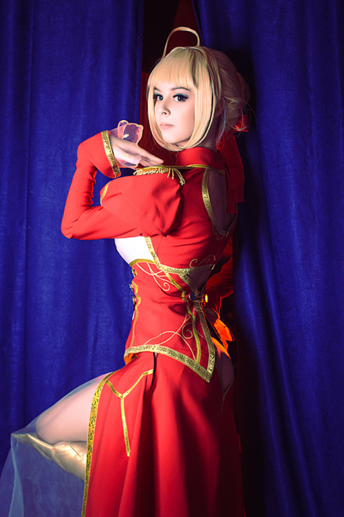 irishgamer1:  Fate/Extra Red Saber nude cosplay. 