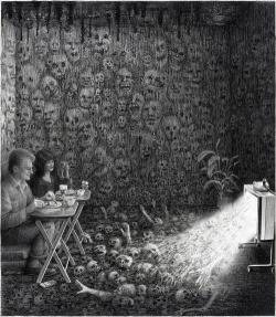 thegirlwhosimplyloved:  Laurie Lipton e suas incríveis e bizarras ilustrações feitas a lápis ~ Pêssega d’Oro on We Heart It. http://weheartit.com/entry/83450831/via/psychoze