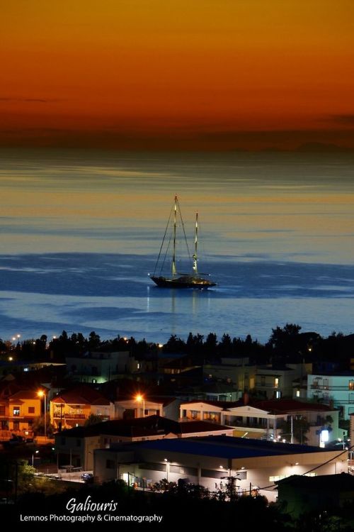 Evening in Lemnos Island, Greece