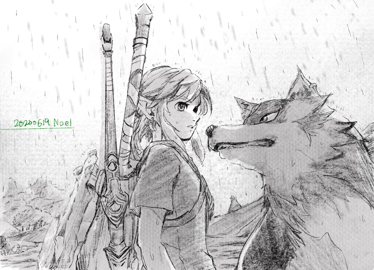 Starry Botw Screenshotの模写 ウルフリンクさんと一緒 Starry Botw Screenshotの模写 ウルフリンクさんと一緒