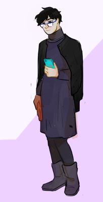 doodlesonice:  im still trying to figure out how to draw yuuri.. his hair is so tricky!! in the meantime here he is in some of my favorite muji/uniqlo Looks