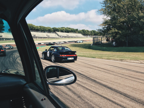 In pista. Curva &ldquo;Acque Minerali&rdquo;, Imola 2018.