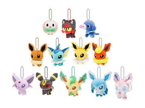 zombiemiki: Eeveelution and Alola region Starter Pokemon Mascot Plush ~ Coming out in Japan May 13th