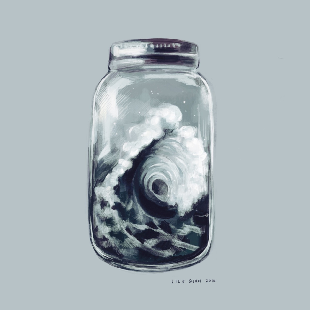 lkq-art:  The OceanFinally deciding to upload some more of my iPad art onto this