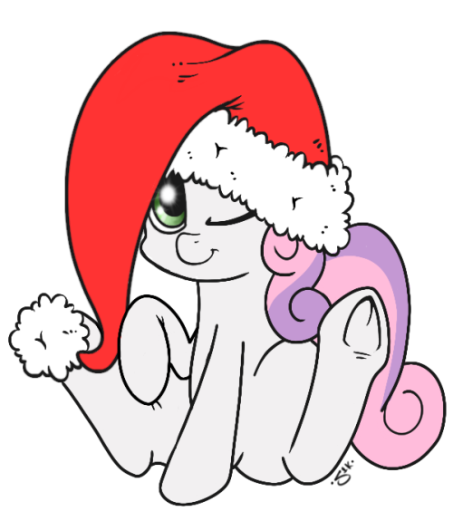 silverkunai:  Sweetie Belle is in the festive spirit. Are you?   <3