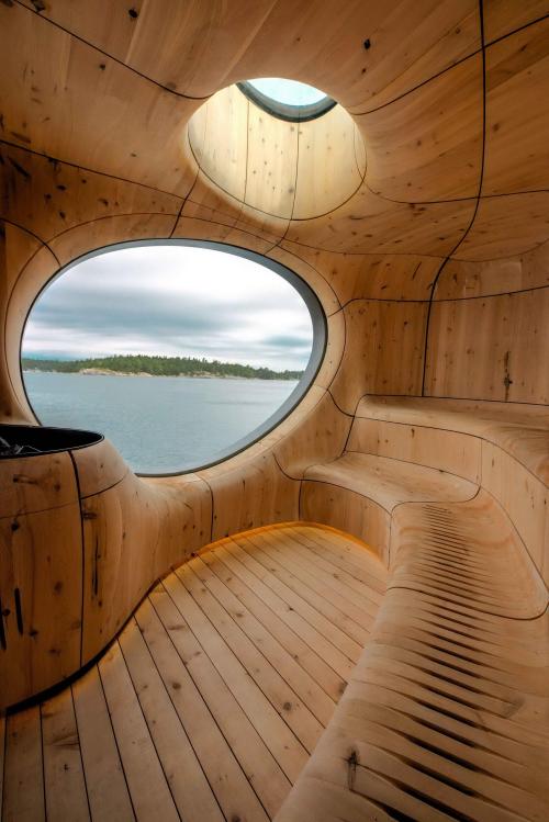 futuristicgentlemenengineer:  itsmypart:  This Sauna In Finland   ⚜️