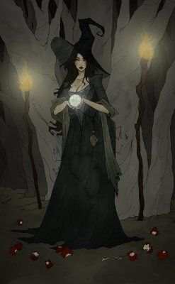 answersfromvanaheim:  This is from the upcoming Dark Wood Tarot by Abigail Larson, to be published by Llewellyn.  Source The card name is not specified but if I had to guess I’d say Two of Wands. It reminds me of the Tarot de la Nuit, a gothic Bad Bitches