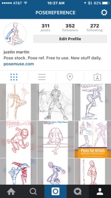 posereference:  Growing slowly on Instagram…one