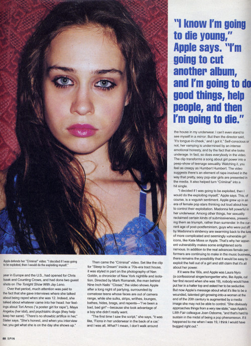 yogapants94:  fiona apple in spin, nov 1997 