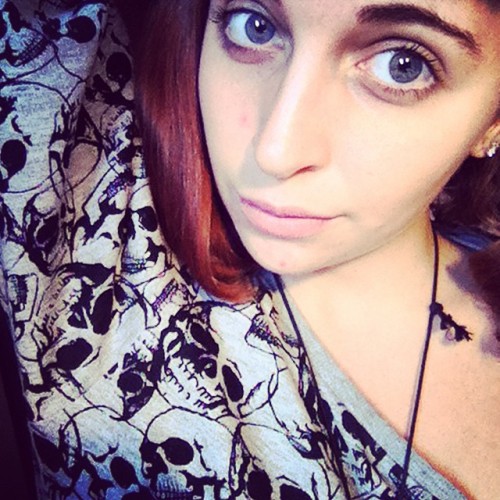 #red #redhead #tired #unicorn #italy #pale #pony #skull #skeleton #dark #darkness #darkcircles #fall