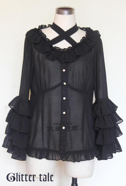 Rosarium blouse in black_____________For more information, please visit our facebook page:ww