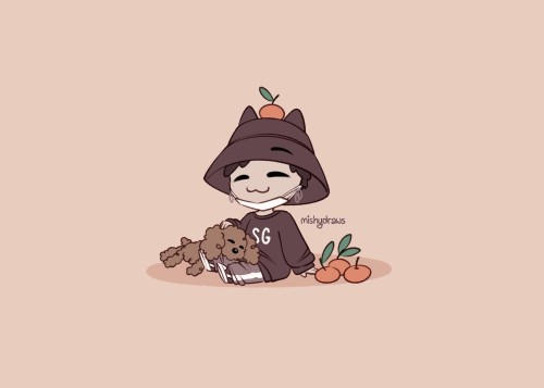 Happy Birthday, Yoongi-boongi May his pockets always overflow with all the tangerines he could ever 