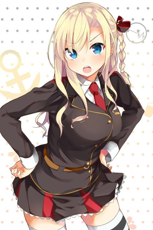 aquar1on:  wakaba*さんのツイート: “アドミラルシュペー、副長のミーちゃん描きました！ 潜水艦戦ならわしに任せろ！٩( ᐛ )و　　#はいふり https://t.co/jyvScvCTUr” 