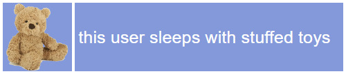 this user sleeps with stuffed toys