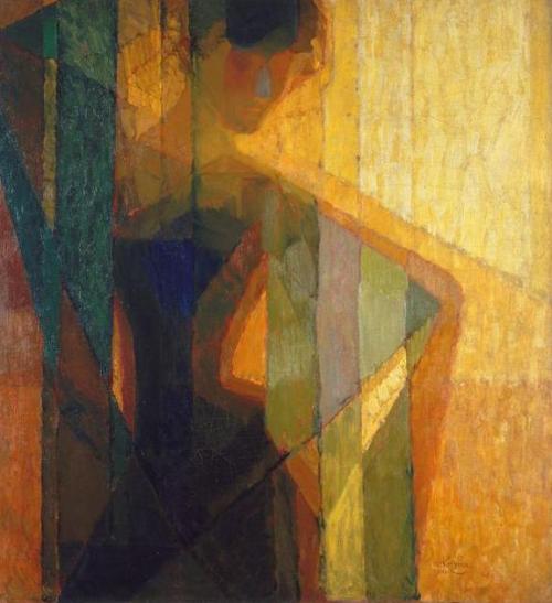 tournevole:Woman In Triangles (1909) Frantisek Kupka