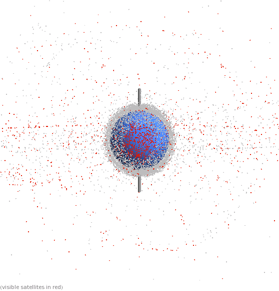 Map of satellites&hellip;