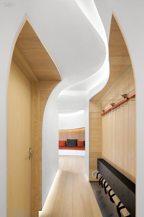 interiordesignmagazine: PeNDa designs1,800-square-foot Duplex Penthouse at a Ski Resort in Beijing. 