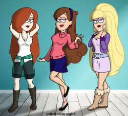 wildcobragirl:Sexy teen girls of Gravity Falls oh my~ <3 u