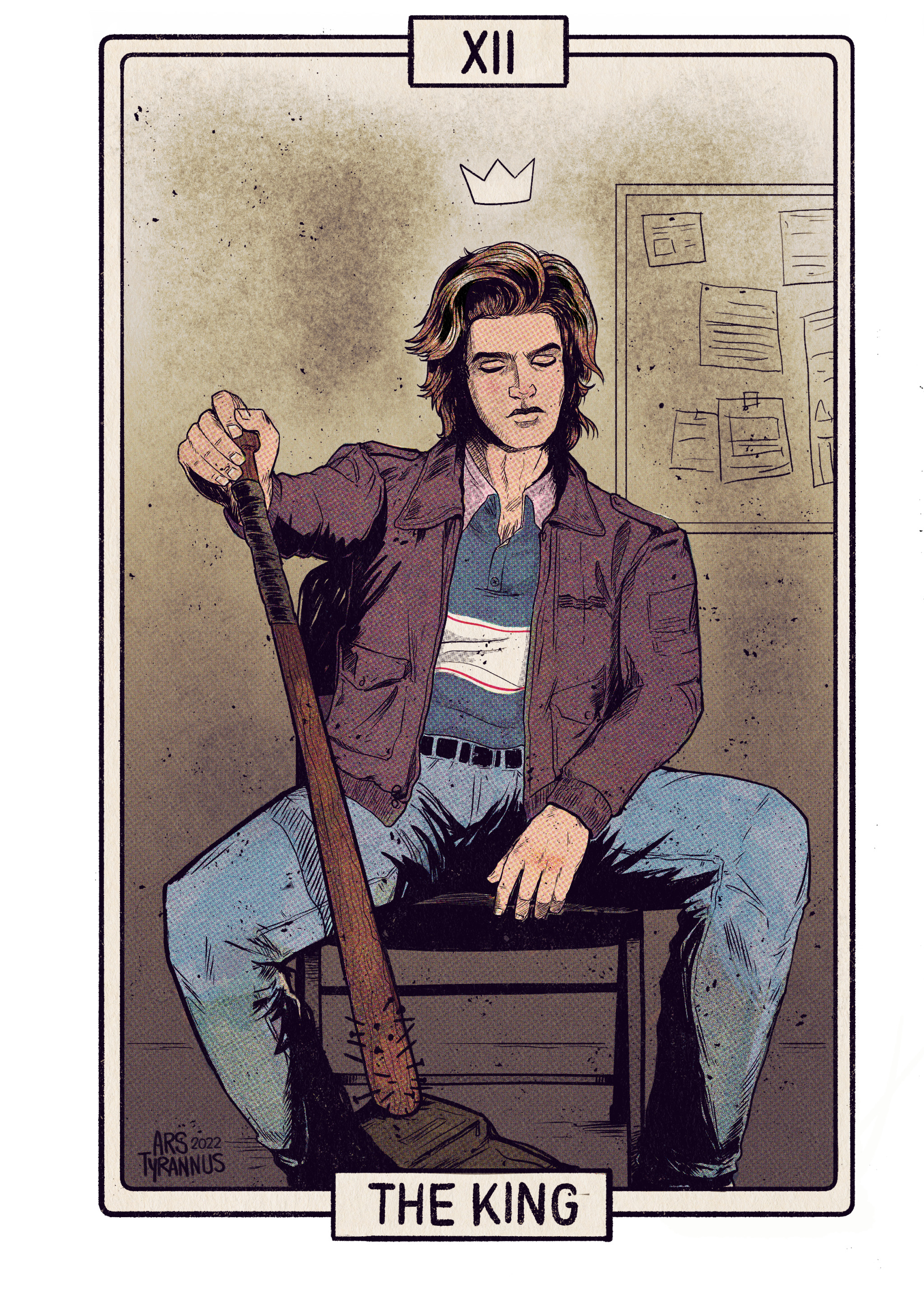 arstyrannus:The full set of steddie/eddie/steve tarot cardsI don&rsquo;t have