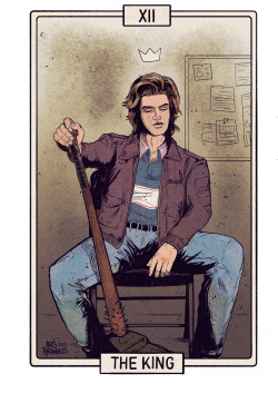 arstyrannus:The full set of steddie/eddie/steve tarot cardsI don&rsquo;t have