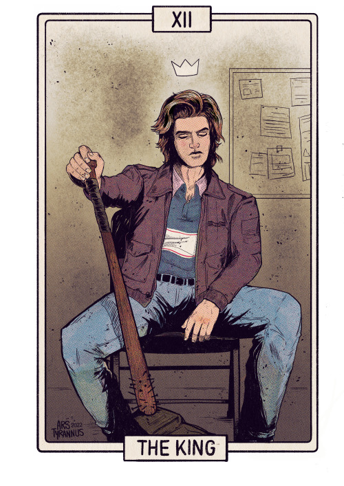 arstyrannus:The full set of steddie/eddie/steve tarot cardsI don&rsquo;t have