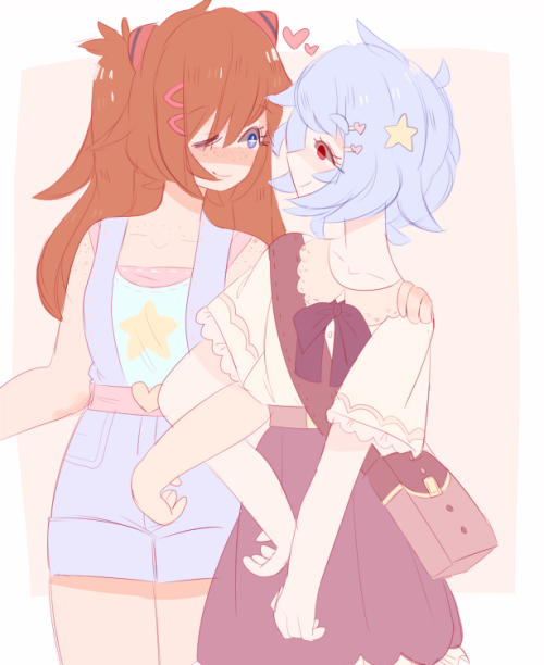 mayukin:theyre girlfriends u cannot tell me otherwise