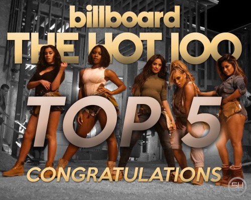 Work From Home is #5 on the Billboard Hot 100! Congrats Fifth Harmony &amp; Ty Dolla $ign on thi