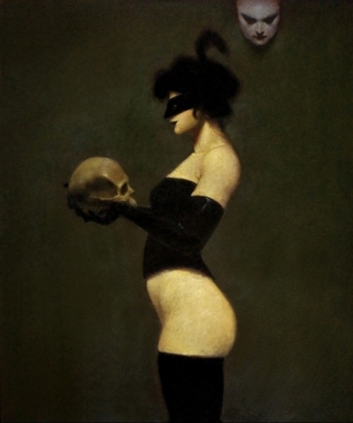 antimimetic:Ray Donley, Figure with Mask and Skull, 2006.