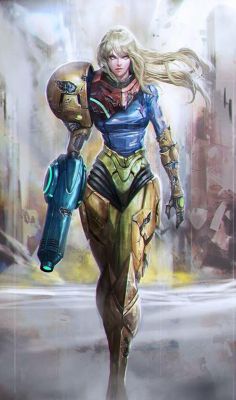 gameblanket:  Battle Damaged Samus Aran by