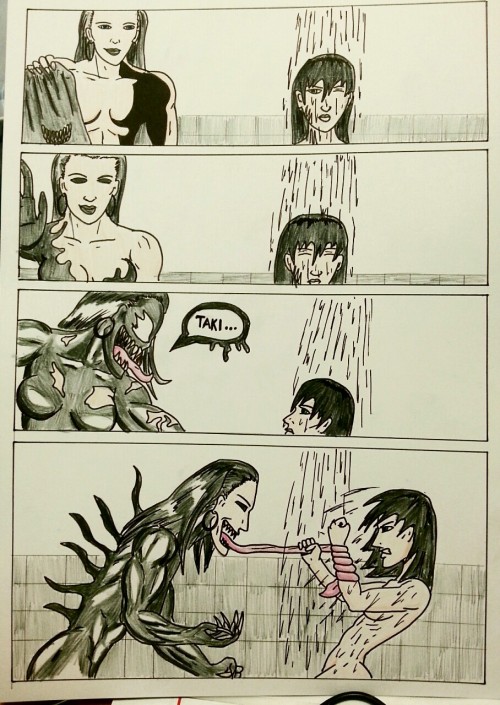 Kate Five vs Symbiote comic Pages 6 - 15  Very NSFW