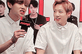 jgguks:sometimes jungkook looks at taehyung with all the love and laughter in his eyes ( insp. ) ♡ ♡