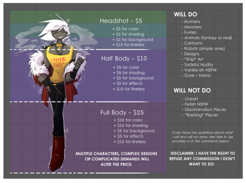 hoodnot: /// EDITED: CHANGED PRICES BECAUSE THEY WERE TOO HIGH AND BAD /// Simplified my commission 