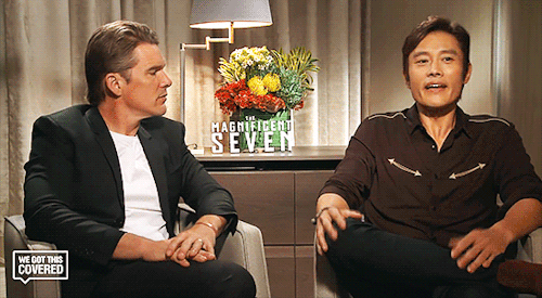 Exclusive Interview: Ethan Hawke and Byung-hun Lee Talk The Magnificent Seven [HD]