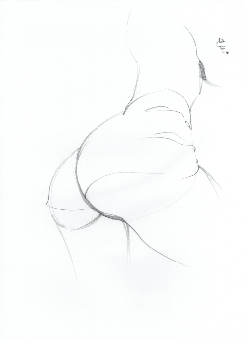 pornonpaper:  moan—ing:The amazing pornonpaper drew my rather fab butt! I love it! Thank you!!!