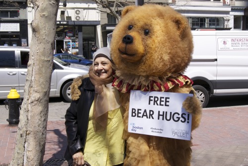 Celebrating One Boston Day with Nutcracker Bear Hugs in Boston! 