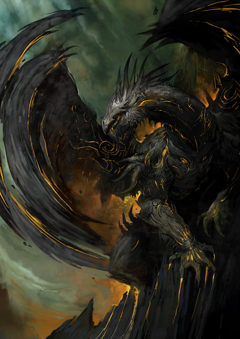 kekai-k:  Guild Wars Dragons circa 2007, the first designs I did for the potential
