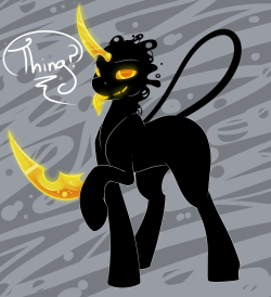 I drew that strange-black-thing becuase that