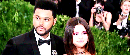 selmaries:Selena Gomez and The Weeknd at the Met Gala