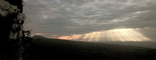 Another sunrise climb bivying on belay ledges