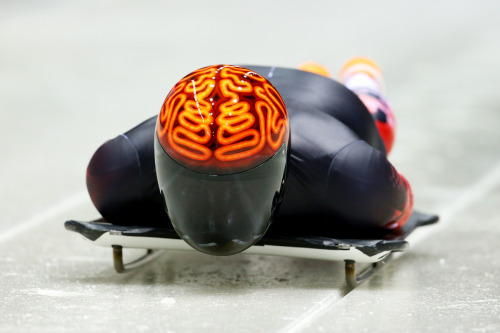 the-gas-station:  Sochi Olympics 2014: Skeleton Helmets Source  Helmet galore!