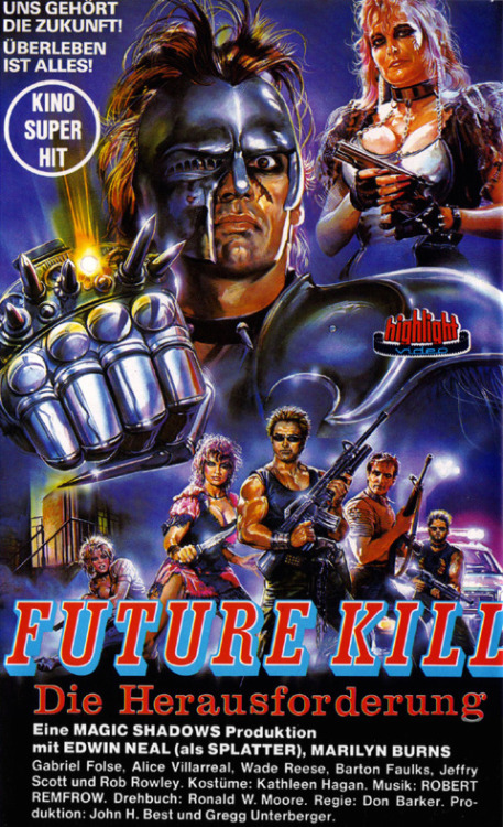 theactioneer:  German VHS of Future Kill (Ronald W. Moore, 1985)  GRINDHOUSE 