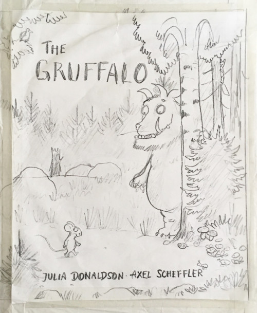 Cover test by Axel Scheffler for 'The Gruffalo'