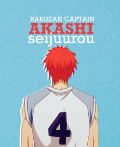 lordzuuko:  Akashi Seijuurou: The Captain of Rakuzan High.