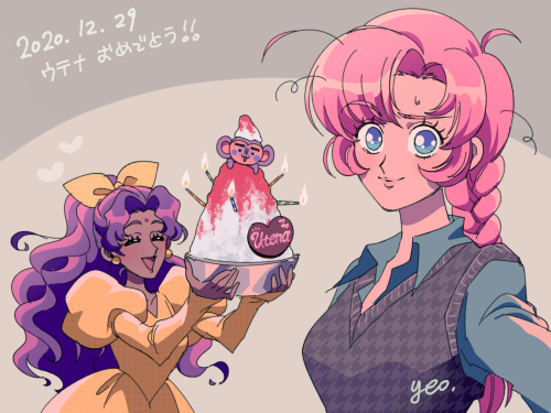 Your favorite sword lesbians“Touga’s Egg“ Utena: Wow, that makes you look like an alien! Nanami: I c