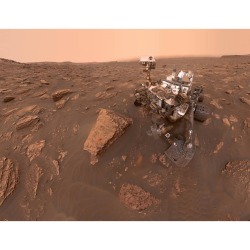 Curiosity&rsquo;s Dusty Self   Image Credit: NASA, JPL-Caltech, MSSS, Curiosity Mars Rover  Explanation: Winds on Mars can&rsquo;t actually blow spacecraft over. But in the low gravity, martian winds can loft fine dust particles in planet-wide storms,