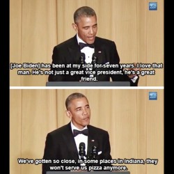 Always a roast when he gives a speech 😂 #fuckIndiana #gayrights #Obama #roastmaster