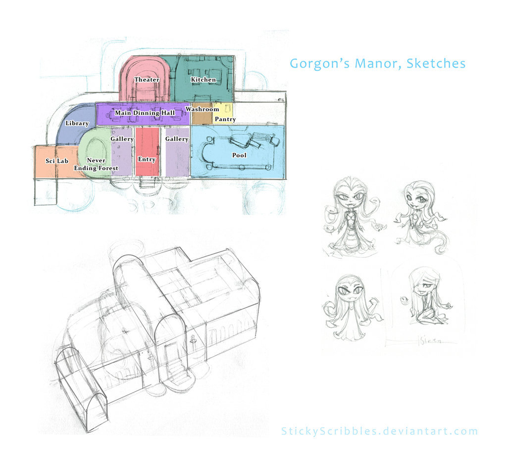 Gorgons Manor wip by StickyScribblesWe have been getting  questions on the mysterious