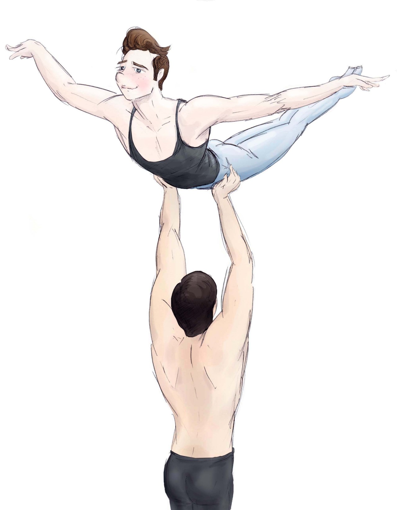 tacogrande:  animateglee:  I heard ballet Klaine and couldn’t not.  SO NICE TO